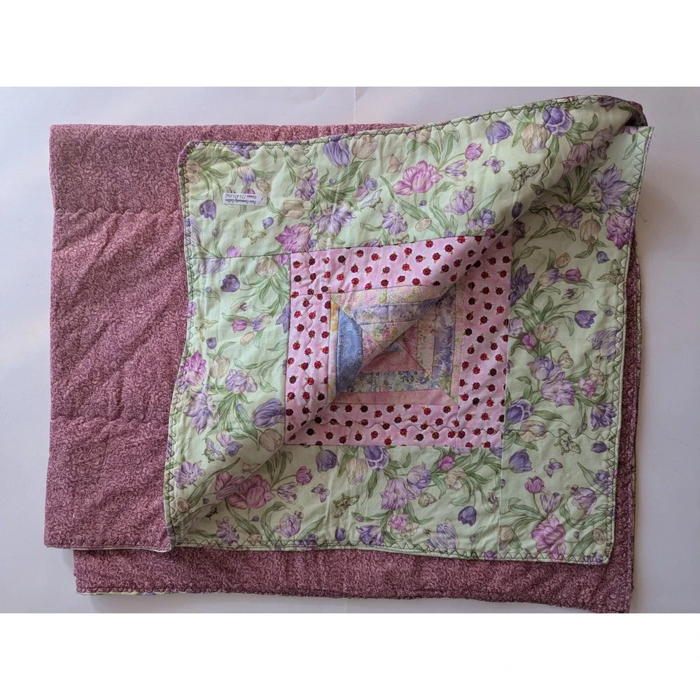Quilt Patchwork Blanket Handmade 41